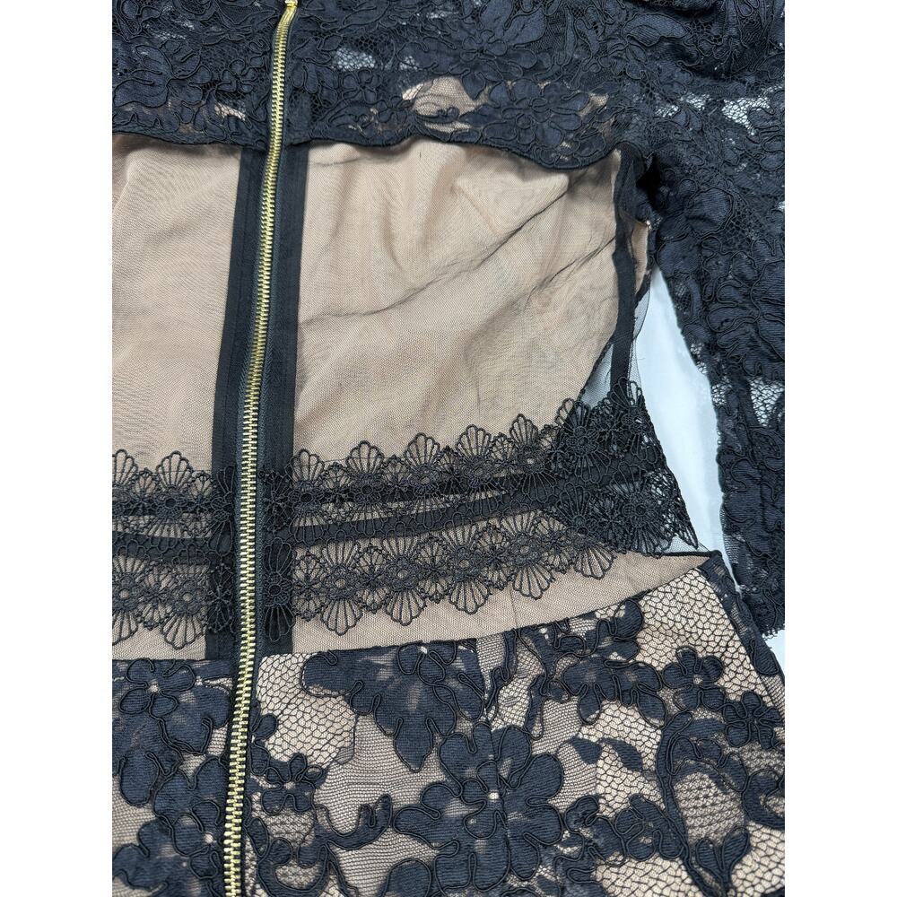 Bronx & Banco Madeleine Noir black lace embroidered midi dress NWOT Sz 6 - Picture 14 of 14